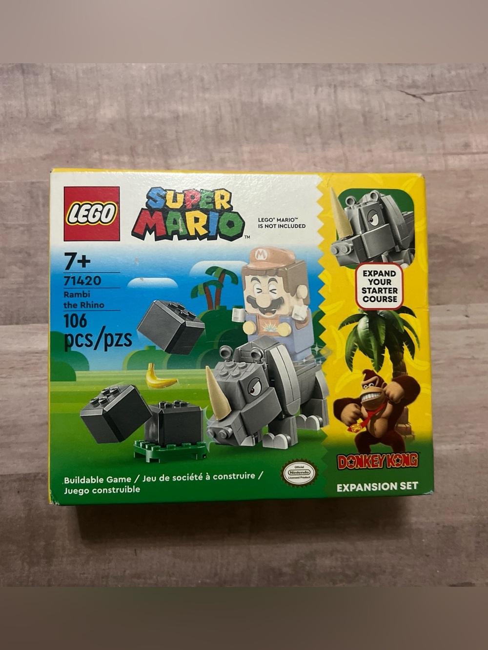 LEGO Super Mario Rambi The Rhino Expansion Set 71420 - DAMAGED BOX